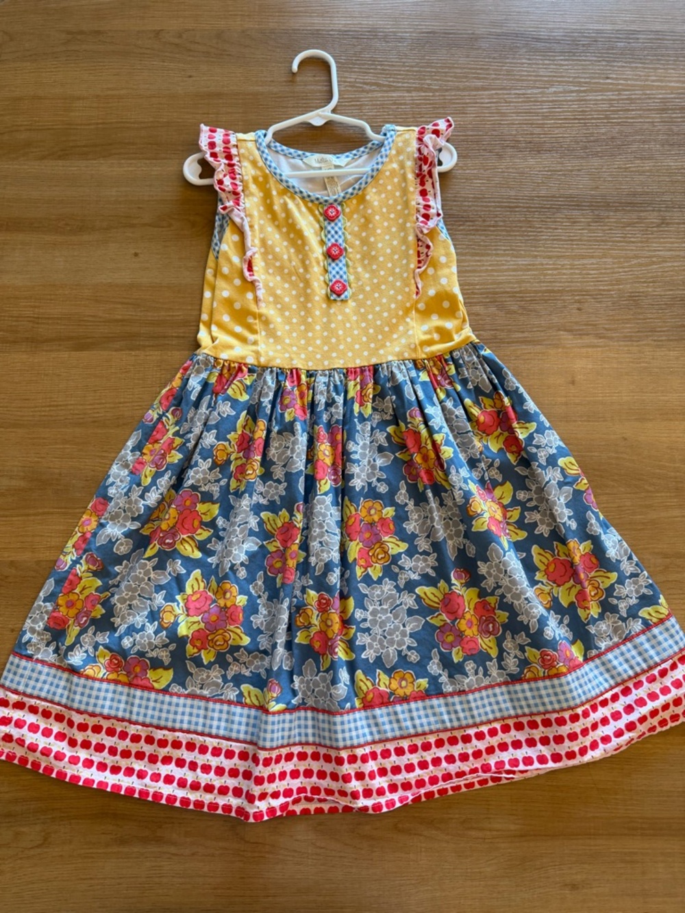 Matilda Jane Yellow, Blue & Pink Floral Patchwork Dress